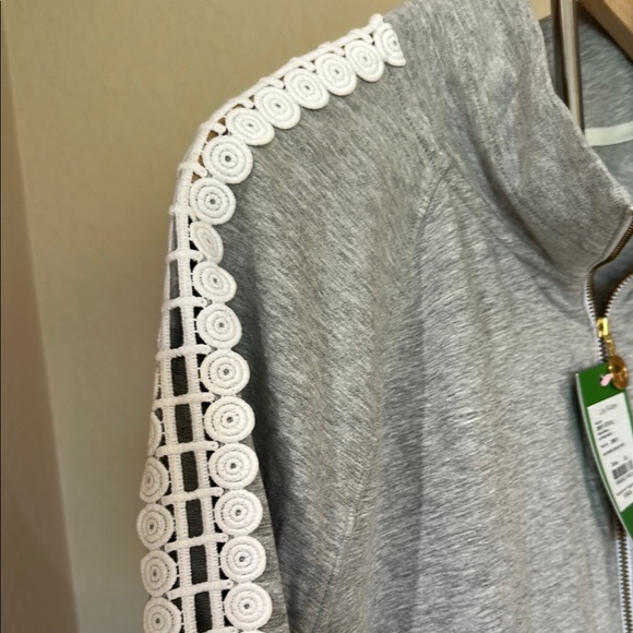 NWT- Lilly Pulitzer Heathered Seaside Grey Skipper Dress Size XL - Picture 3 of 7